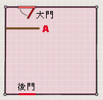 穿堂煞化解說明,範例I,利用屏風化解。