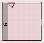图C：梁与门呈垂直状，但并末通过门。