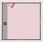 圖C:樑與門呈垂直狀,但並末通過門。