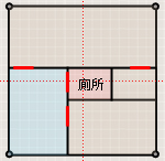 陽宅風水:廁所居中