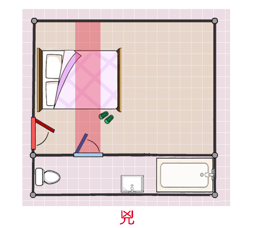 開門見床
