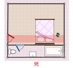 開門見床