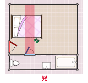 開門見床