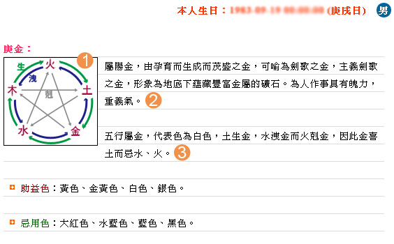 【範例說明】個人館-開運色